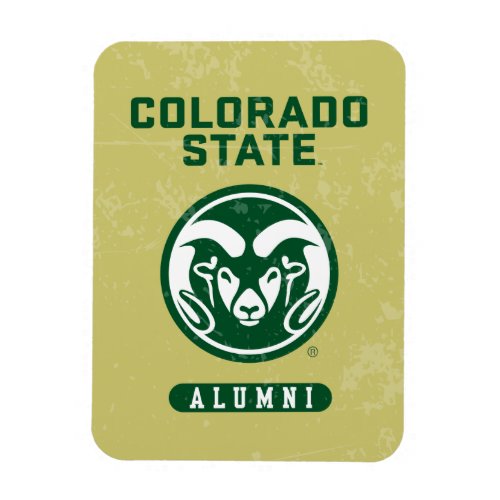 Colorado State University Alumni Logo Distressed Magnet
