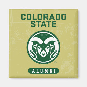 Colorado State University Alumni Logo Distressed Magnet