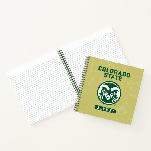 Colorado State University Alumni Logo Distressed Notebook
