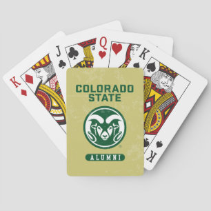 Colorado State University Alumni Logo Distressed Poker Cards