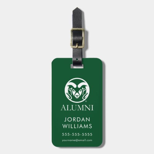 Colorado State University Alumni Luggage Tag