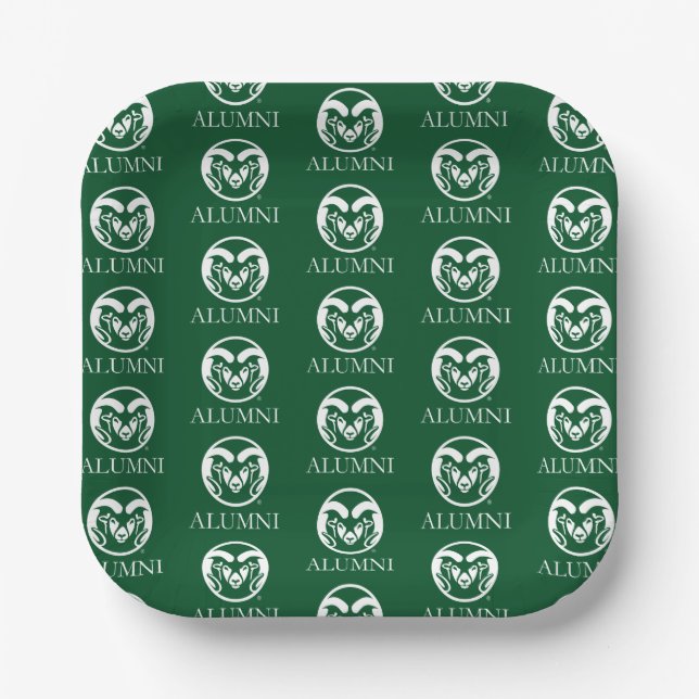 Colorado State University Alumni Paper Plates (Front)
