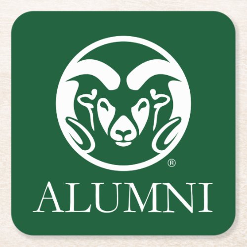 Colorado State University Alumni Square Paper Coaster