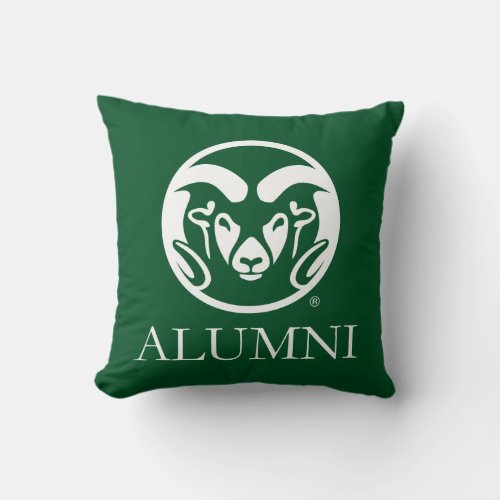 Colorado State University Alumni Throw Pillow