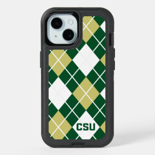 Colorado State University Argyle Pattern iPhone 15 Case