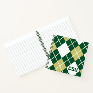 Colorado State University Argyle Pattern Notebook