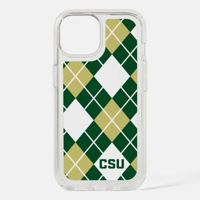 Colorado State University Argyle Pattern Speck iPhone Case (Front)