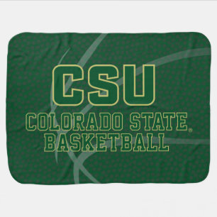 Colorado State University Basketball Baby Blanket