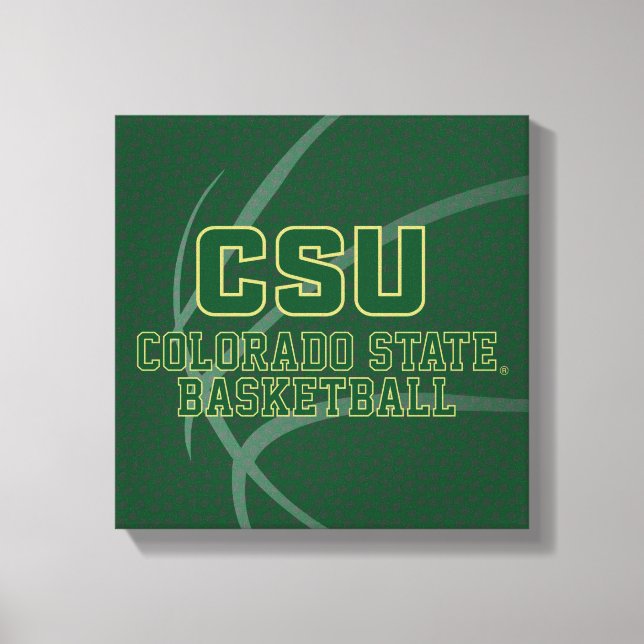 Colorado State University Basketball Canvas Print (Front)