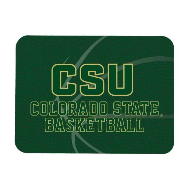 Colorado State University Basketball Magnet (Horizontal)