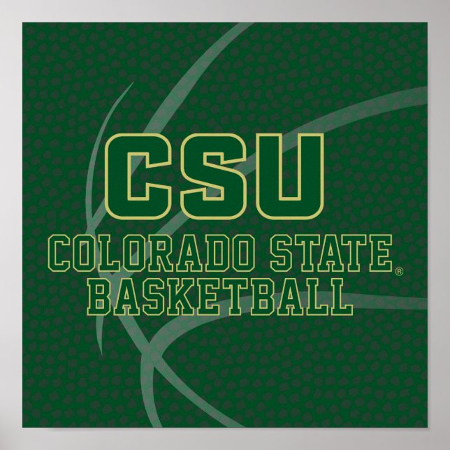 Colorado State University Basketball Poster (Front)