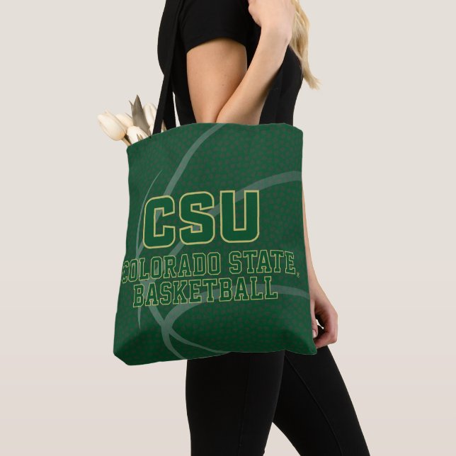 Colorado State University Basketball Tote Bag (Close Up)