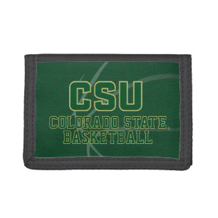 Colorado State University Basketball Trifold Wallet