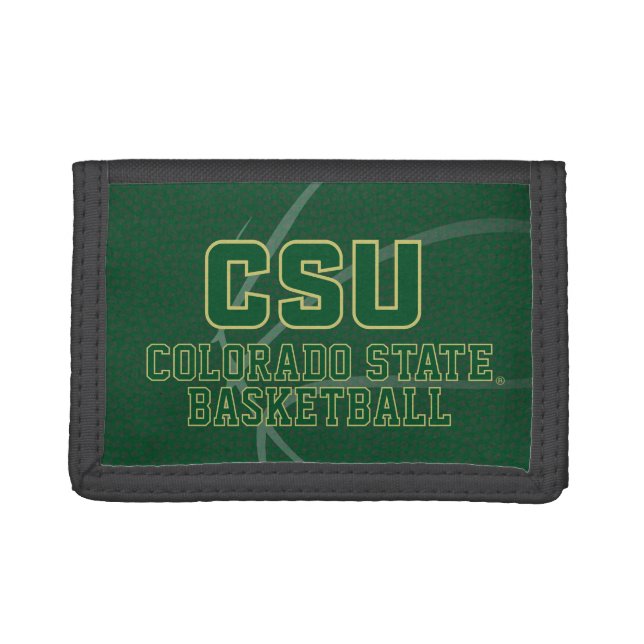 Colorado State University Basketball Trifold Wallet (Front)