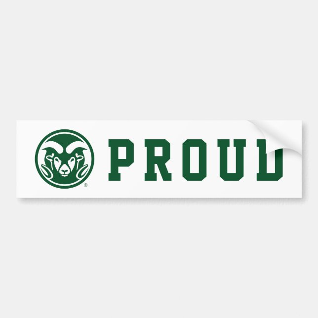 Colorado State University Bumper Sticker (Front)