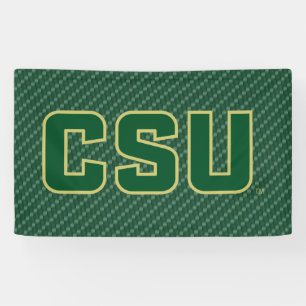 Colorado State University Carbon Fiber Pattern Banner