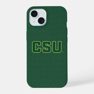 Colorado State University Carbon Fiber Pattern iPhone 15 Case