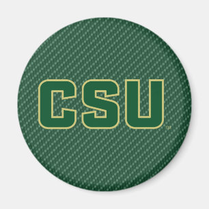 Colorado State University Carbon Fiber Pattern Magnet