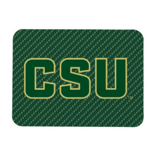 Colorado State University Carbon Fiber Pattern Magnet