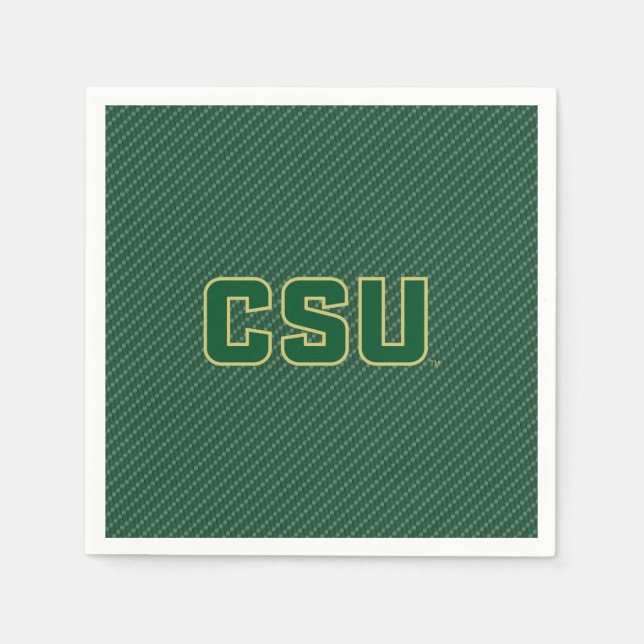 Colorado State University Carbon Fiber Pattern Napkins (Front)