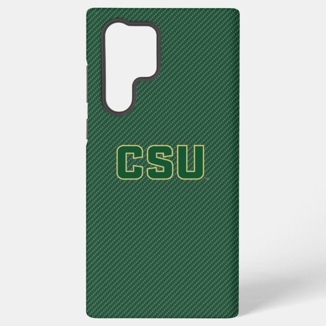 Colorado State University Carbon Fiber Pattern Samsung Galaxy Case (Back)
