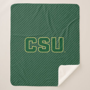 Colorado State University Carbon Fiber Pattern Sherpa Blanket