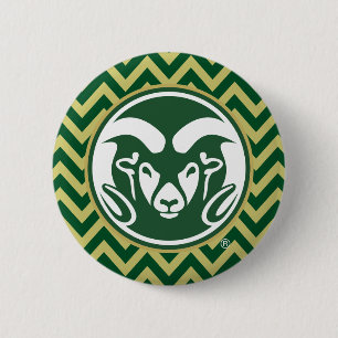 Colorado State University Chevron Pattern Button