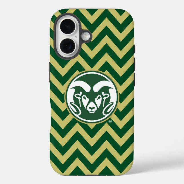 Colorado State University Chevron Pattern Case-Mate iPhone Case (Back)