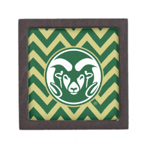 Colorado State University Chevron Pattern Gift Box