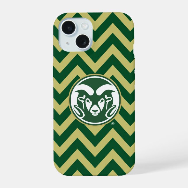 Colorado State University Chevron Pattern Iphone Case (Back)