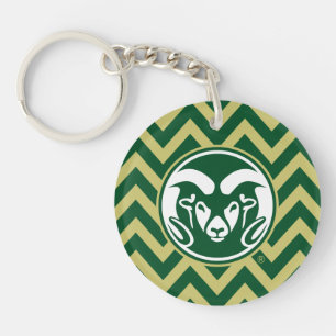 Colorado State University Chevron Pattern Keychain
