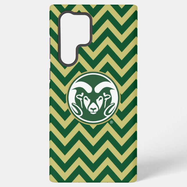 Colorado State University Chevron Pattern Samsung Galaxy Case (Back)