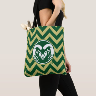 Colorado State University Chevron Pattern Tote Bag