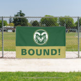 Colorado State Rams Graduation Flag - 30x40 Inch Polyester Banner, Double Stitched, Officially Licensed