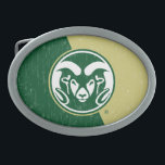 Colorado State University Color Block Distressed Belt Buckle<br><div class="desc">Check out these new Colorado State University designs! Show off your CSU Ram pride with these new Colorado State products. These make perfect gifts for the Ram student,  alumni,  family,  friend or fan in your life.</div>