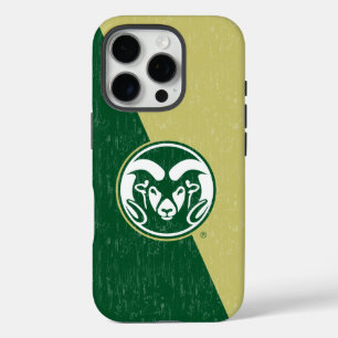 Colorado State University Color Block Distressed iPhone 16 Pro Case