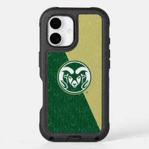 Colorado State University Color Block Distressed iPhone 16 Case