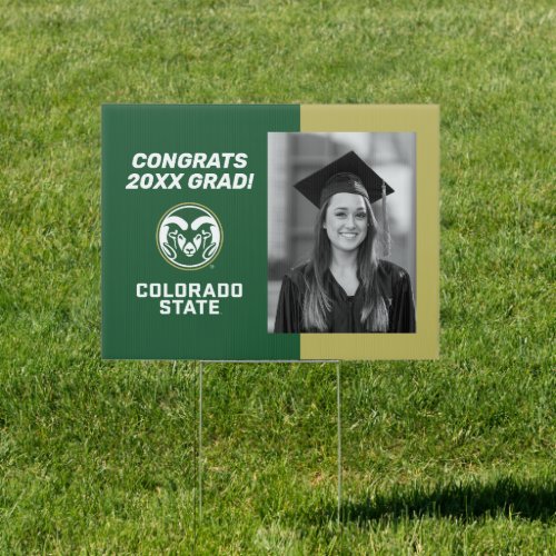 Colorado State University  Congrats Grad Sign