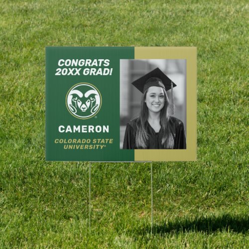 Colorado State University  Congrats Grad Sign