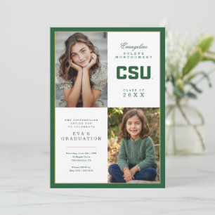 Colorado State University Graduation Invitation
