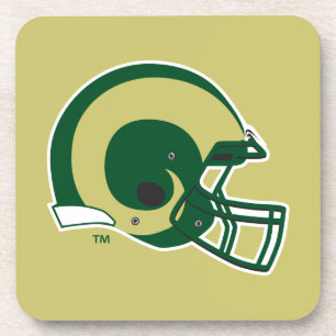 Colorado State University Helmet Mark Beverage Coaster