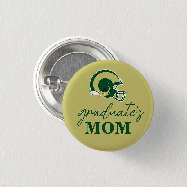 Colorado State University Helmet Mark Button (Front & Back)