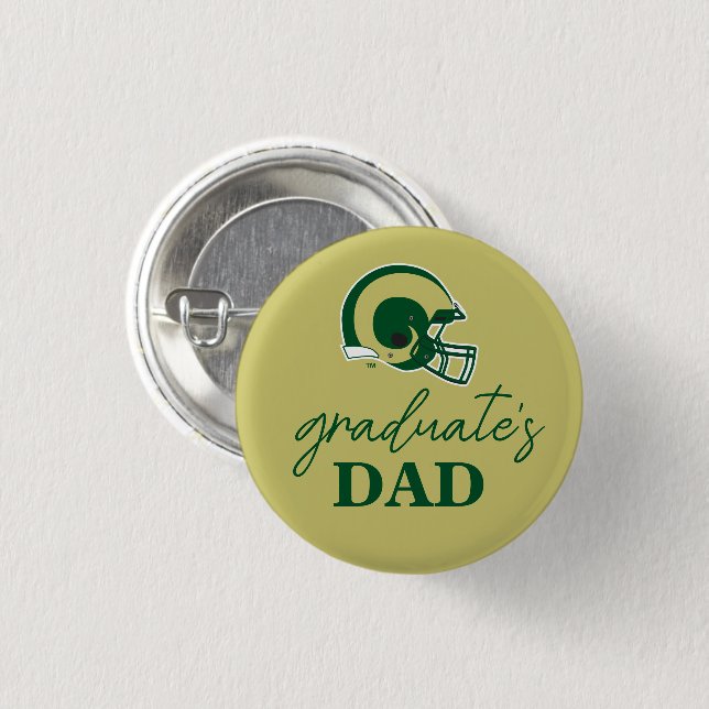 Colorado State University Helmet Mark Button (Front & Back)