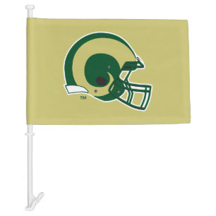 Colorado State University Helmet Mark Car Flag
