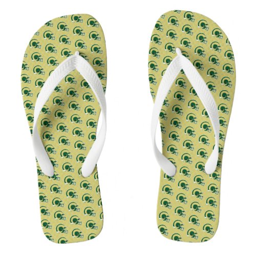 Colorado State University Helmet Mark Flip Flops