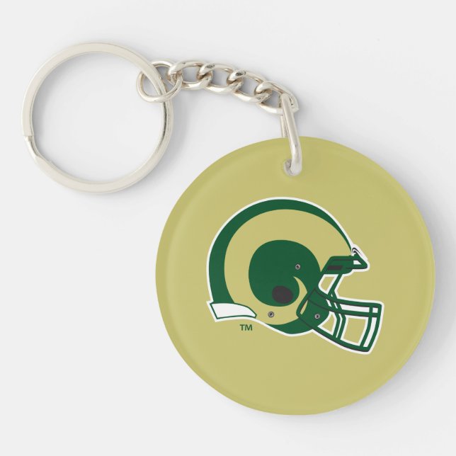 Colorado State University Helmet Mark Keychain (Front)