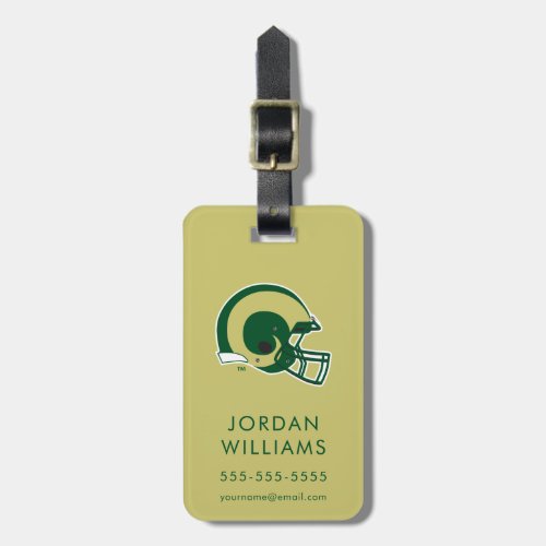 Colorado State University Helmet Mark Luggage Tag