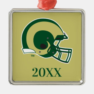 Colorado State University Helmet Mark Metal Ornament