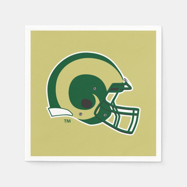 Colorado State University Helmet Mark Napkins (Front)