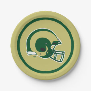 Colorado State University Helmet Mark Paper Plates
